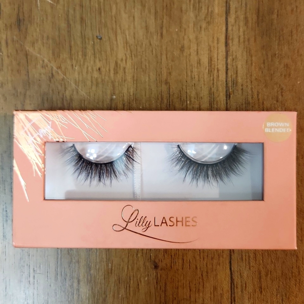 Brand New Lilly Lashes Everyday Faux Mink Brown Blended